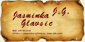Jasminka Glavšić vizit kartica